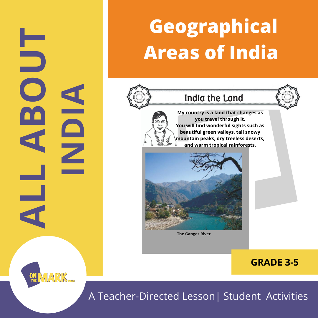 Geographical Areas of India Grades 3-5 Lesson Plan