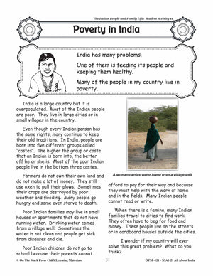 The Indian People and Family Life Grades 3-5 Lesson Plan