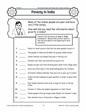 The Indian People and Family Life Grades 3-5 Lesson Plan