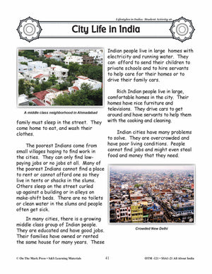 Lifestyles in India Grades 3-5 Lesson Plan