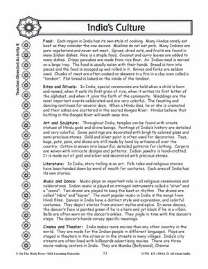 India's Culture Grades 3-5 Lesson Plan