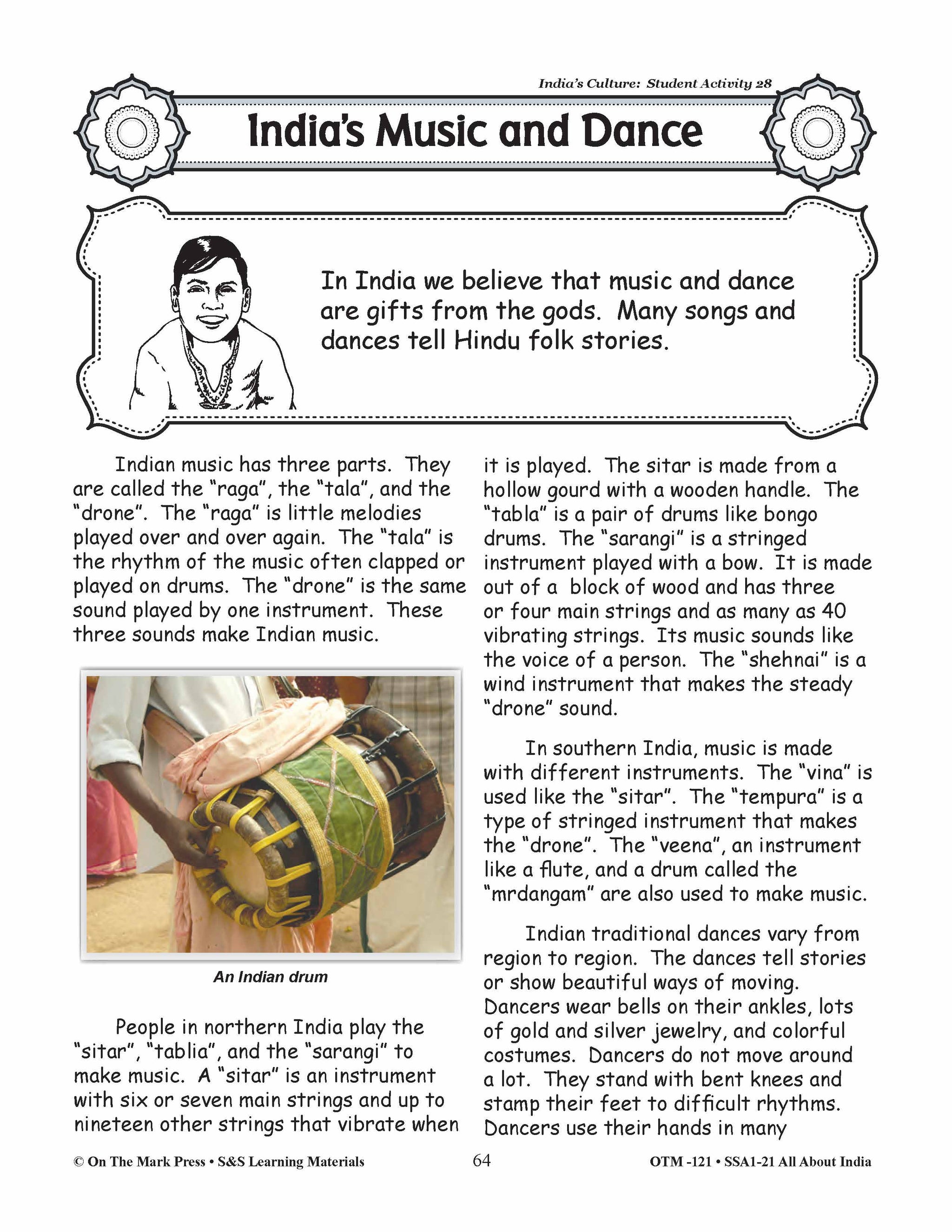 India's Culture Grades 3-5 Lesson Plan