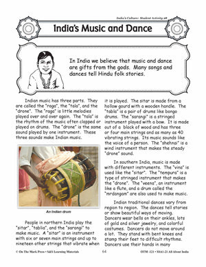 India's Culture Grades 3-5 Lesson Plan