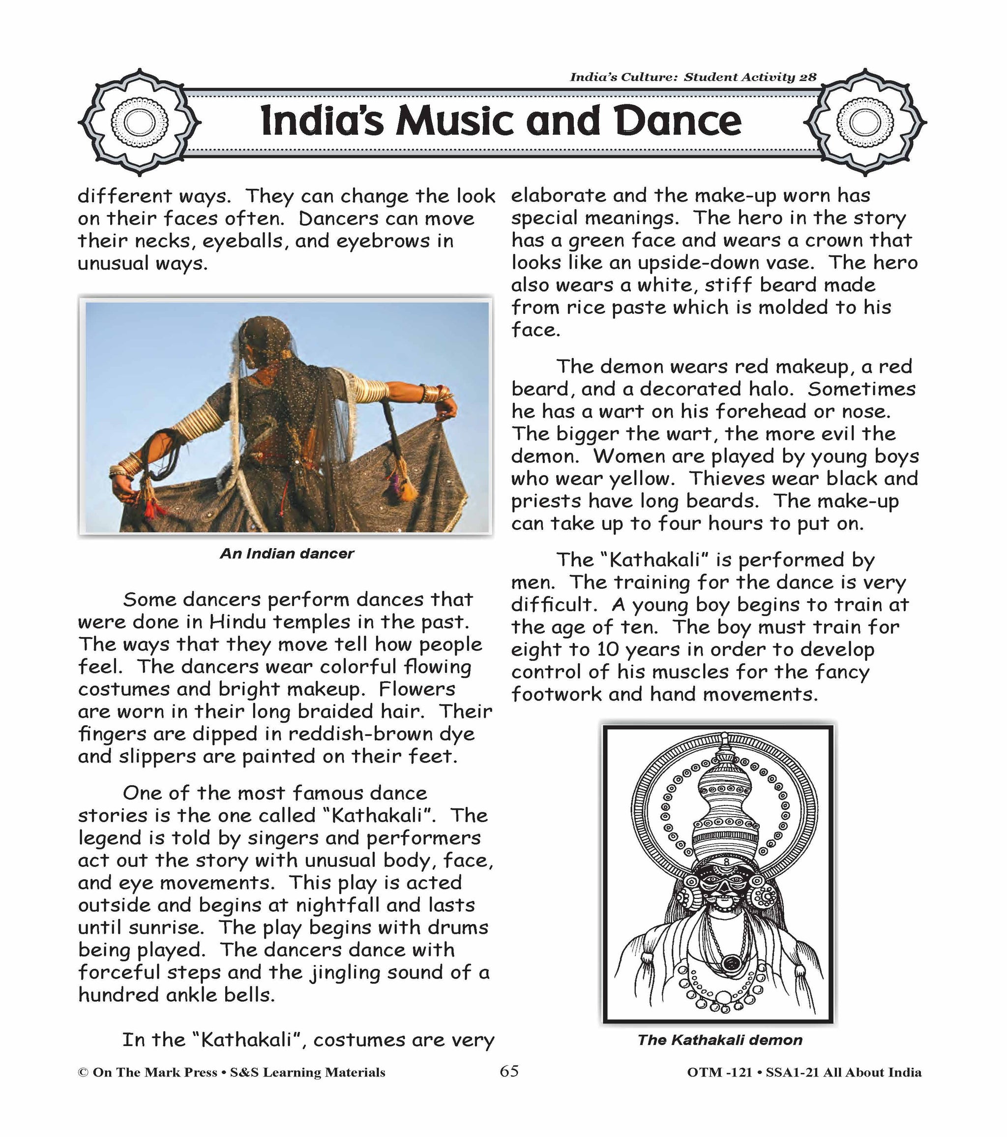 India's Culture Grades 3-5 Lesson Plan