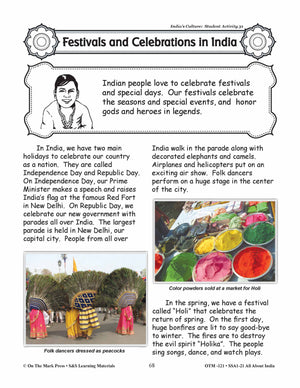 India's Culture Grades 3-5 Lesson Plan