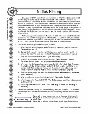 India's Government Grades 3-5 Lesson Plan