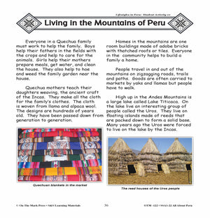 Lifestyles in Peru Grades 3-5