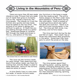 Lifestyles in Peru Grades 3-5