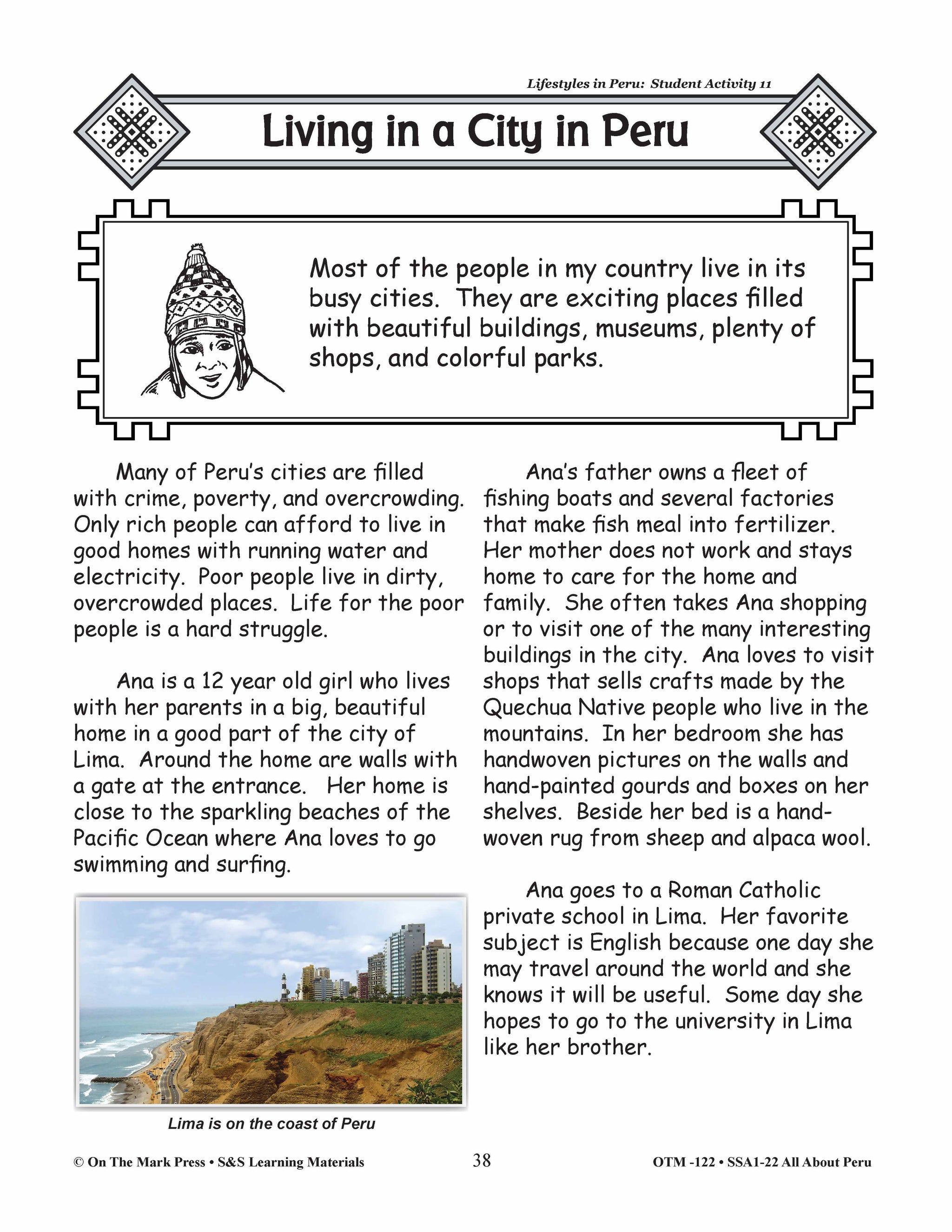 Lifestyles in Peru Grades 3-5