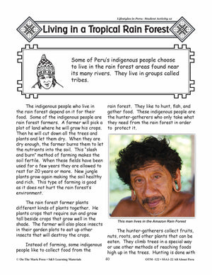 Lifestyles in Peru Grades 3-5