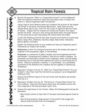 Tropical Rain Forests of Peru Grades 3-5