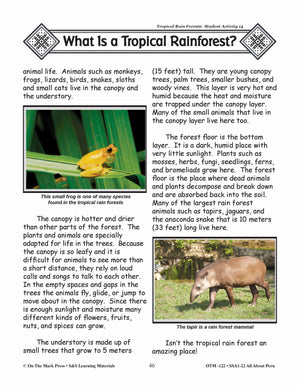 Tropical Rain Forests of Peru Grades 3-5