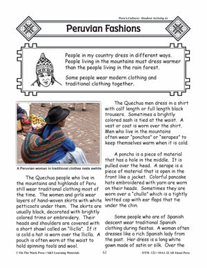 Peru’s Culture Lessons Grades 3-5