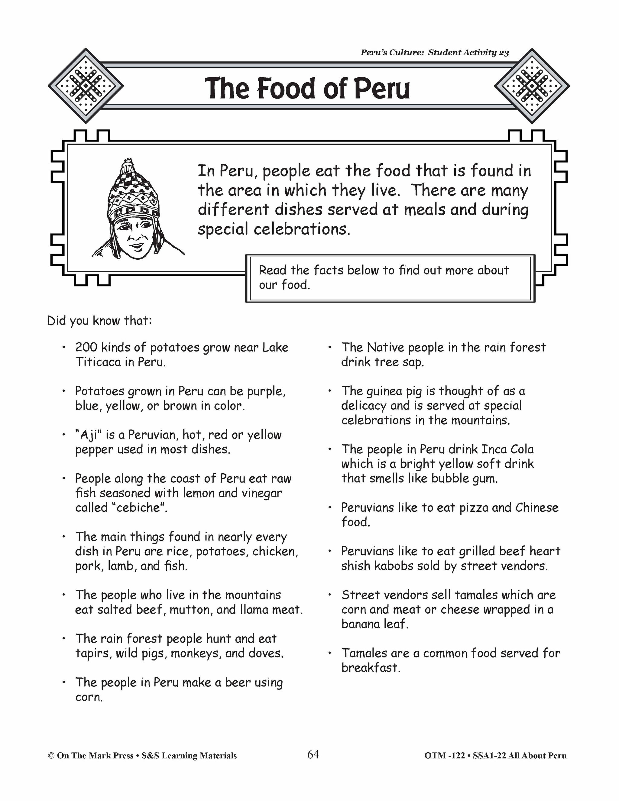 Peru’s Culture Lessons Grades 3-5