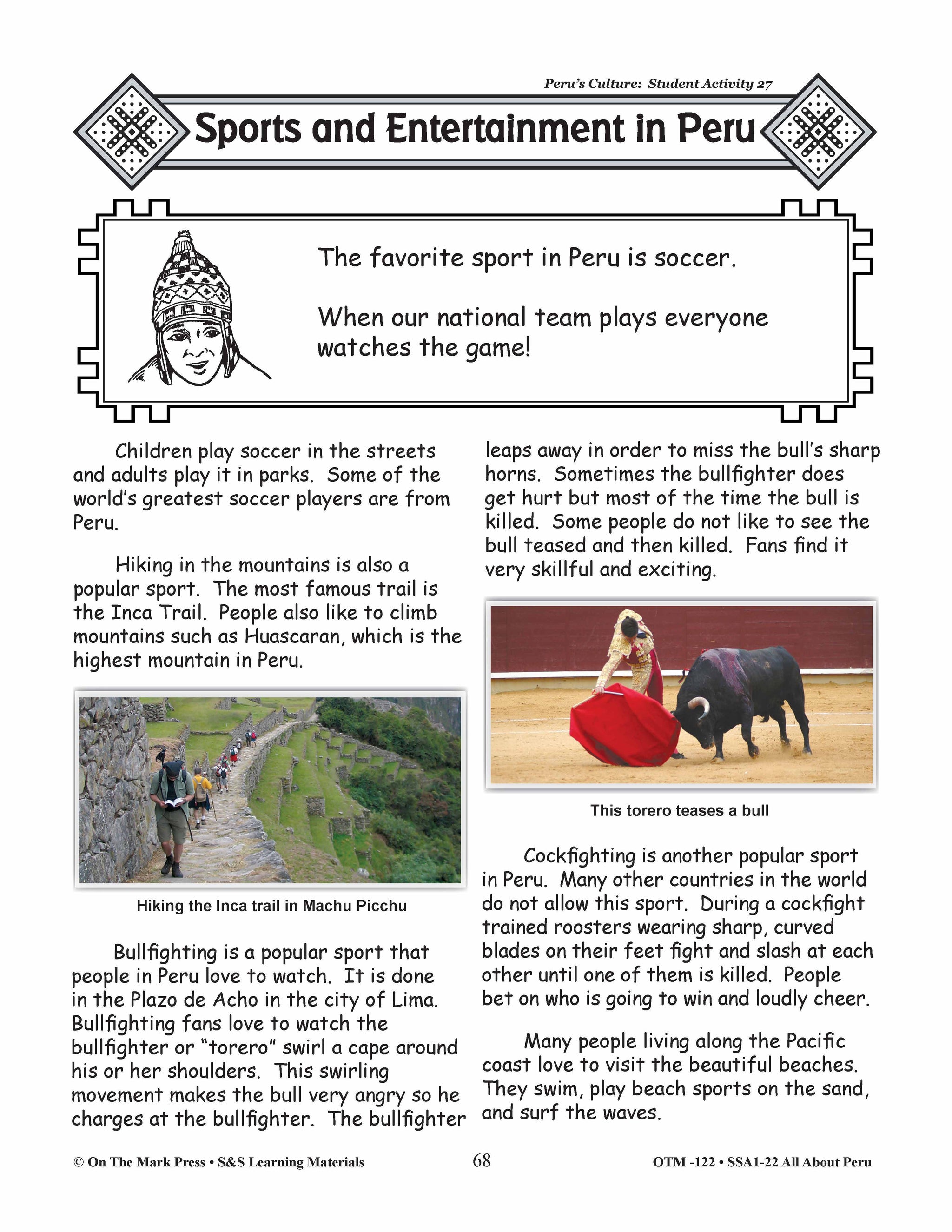 Peru’s Culture Lessons Grades 3-5