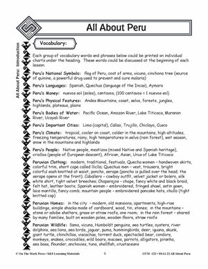 Transportation in Peru Grades 3-5