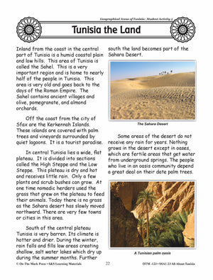 Geographical Areas of Tunisia Grades 3-5