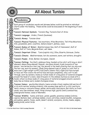 Lifestyles in Tunisia Grades 3-5