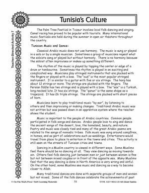 Tunisia's Culture Grades 3-5