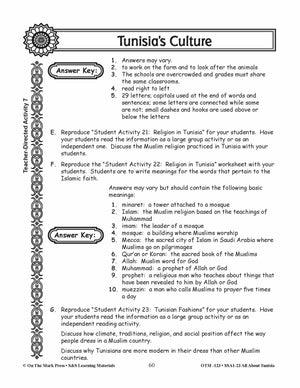 Tunisia's Culture Grades 3-5