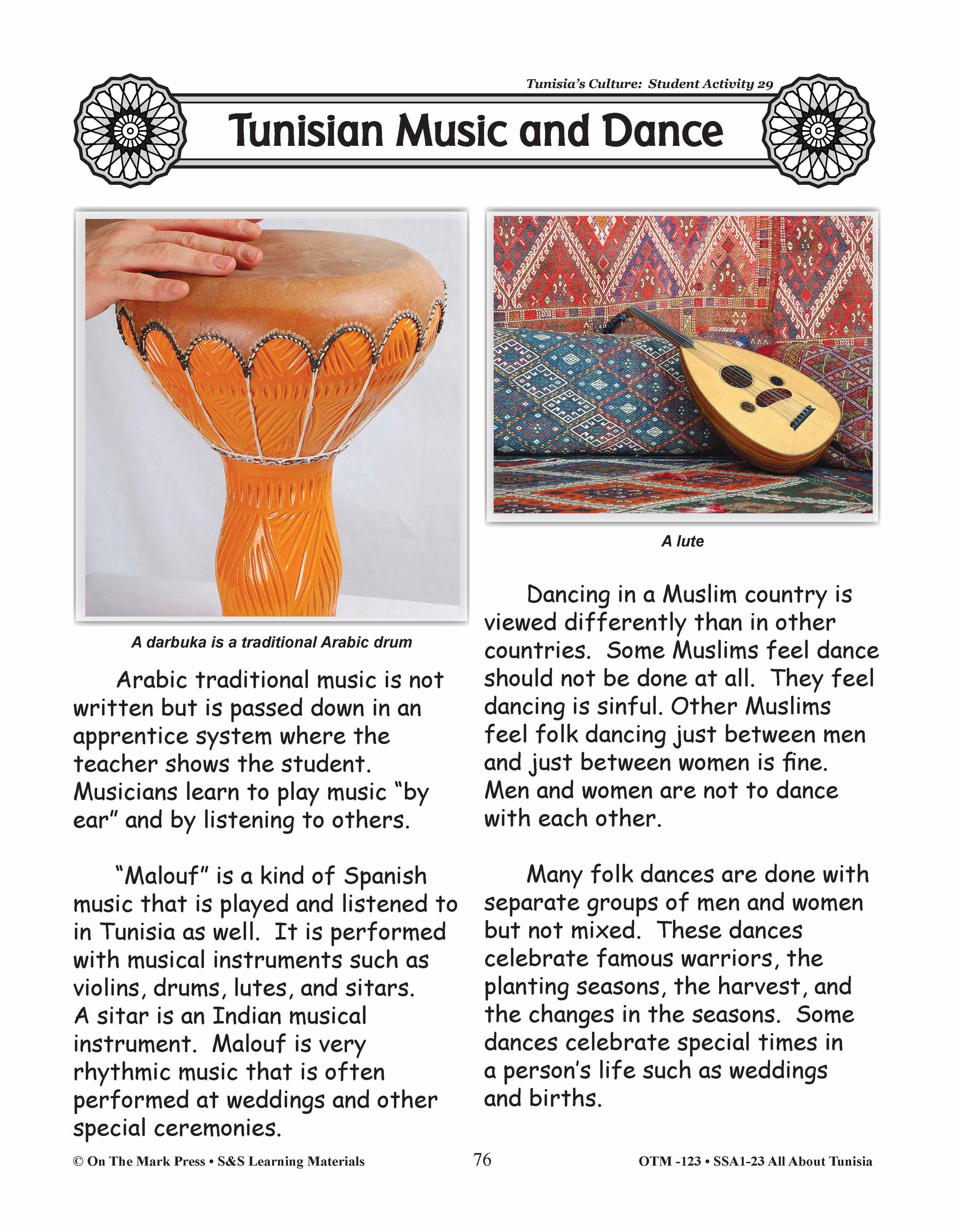 Tunisia's Culture Grades 3-5