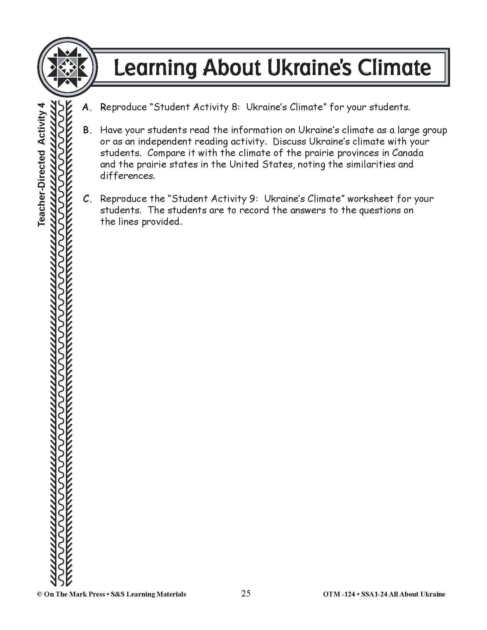 Learning About Ukraine’s Climate Grades 3-5