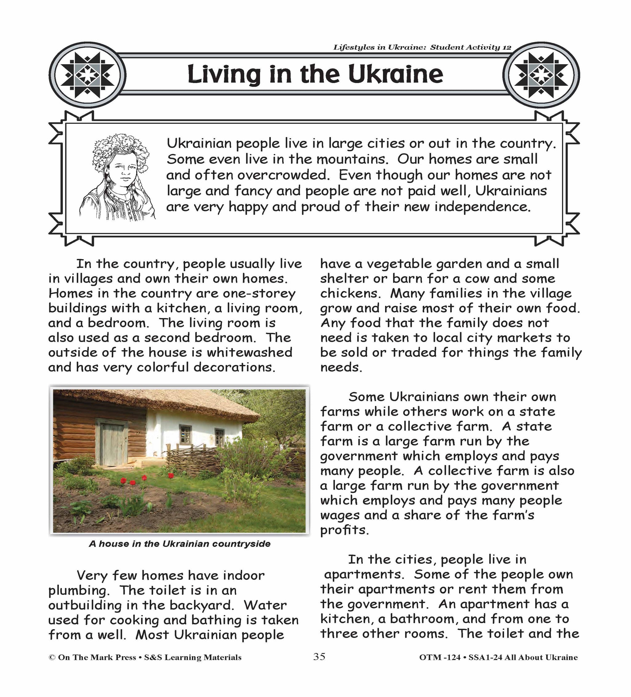 Lifestyles in Ukraine Grades 3-5