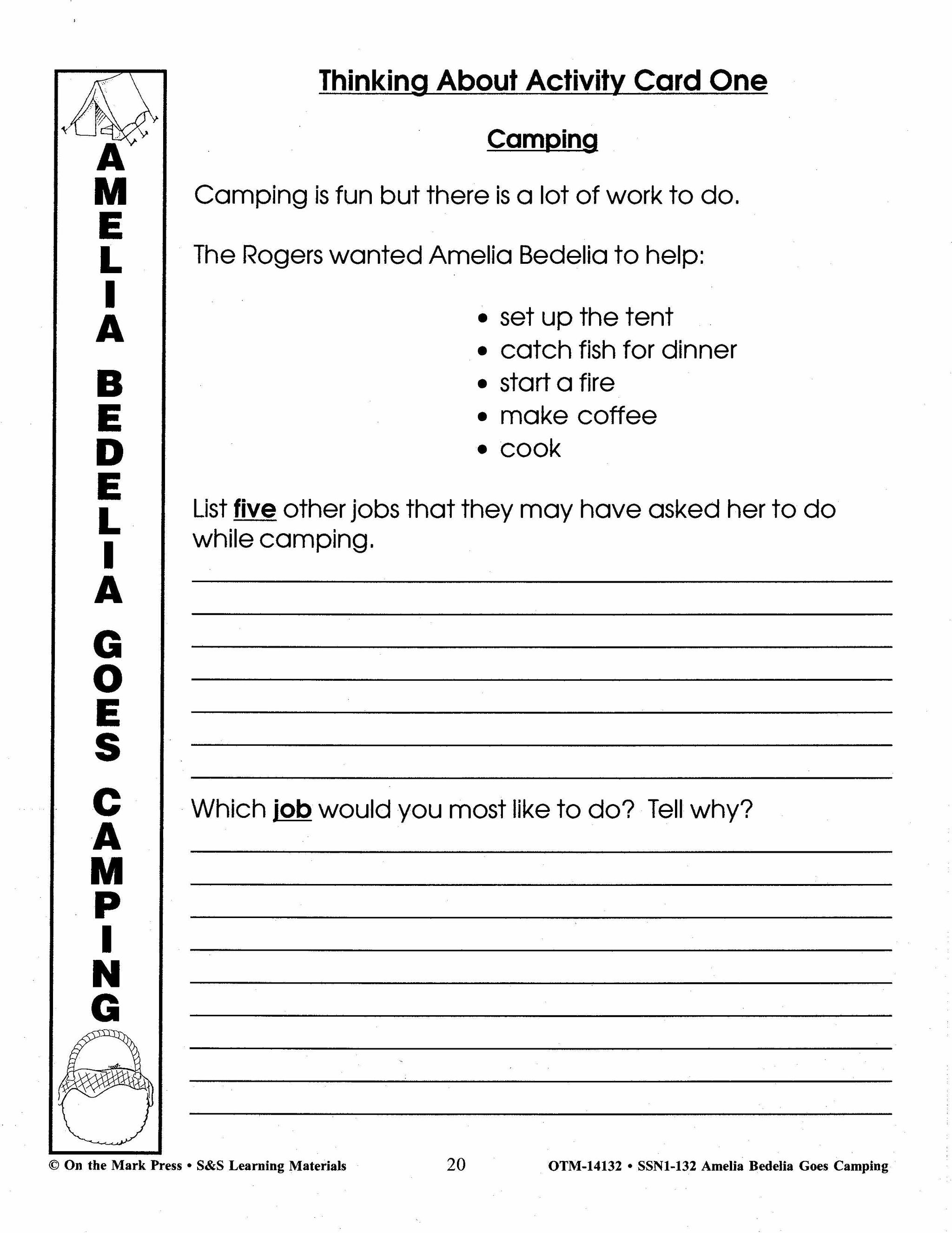 Amelia Bedelia: 4 Lit Link/Novel Study Bundle! Grades 1-3