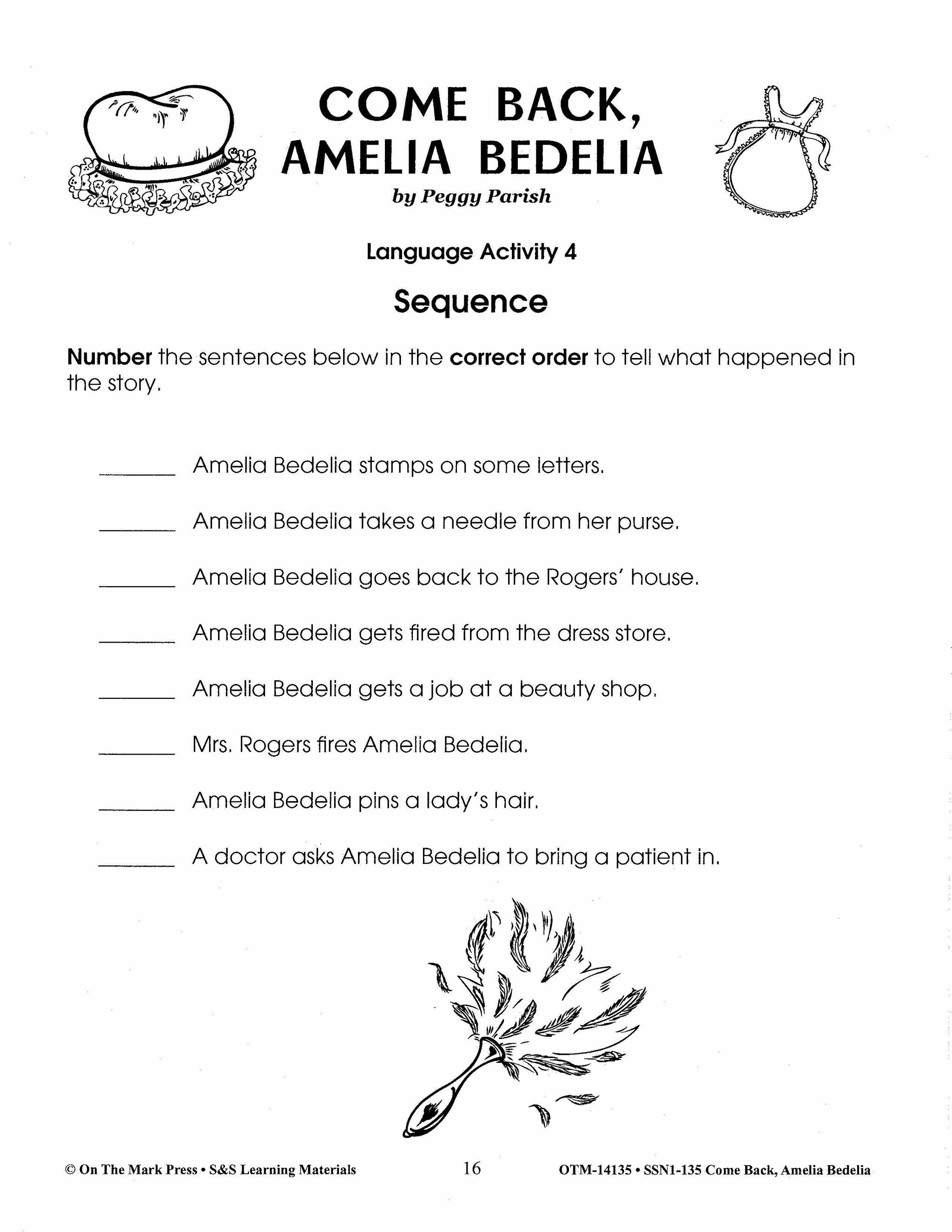 Amelia Bedelia: 4 Lit Link/Novel Study Bundle! Grades 1-3
