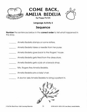 Amelia Bedelia: 4 Lit Link/Novel Study Bundle! Grades 1-3