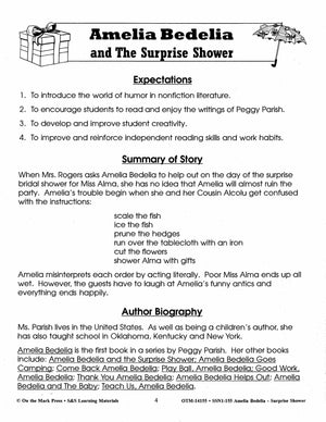 Amelia Bedelia: 4 Lit Link/Novel Study Bundle! Grades 1-3