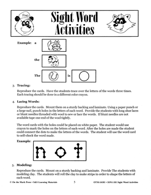 Sight Words: 100 Worksheets & Word Cards Bundle!