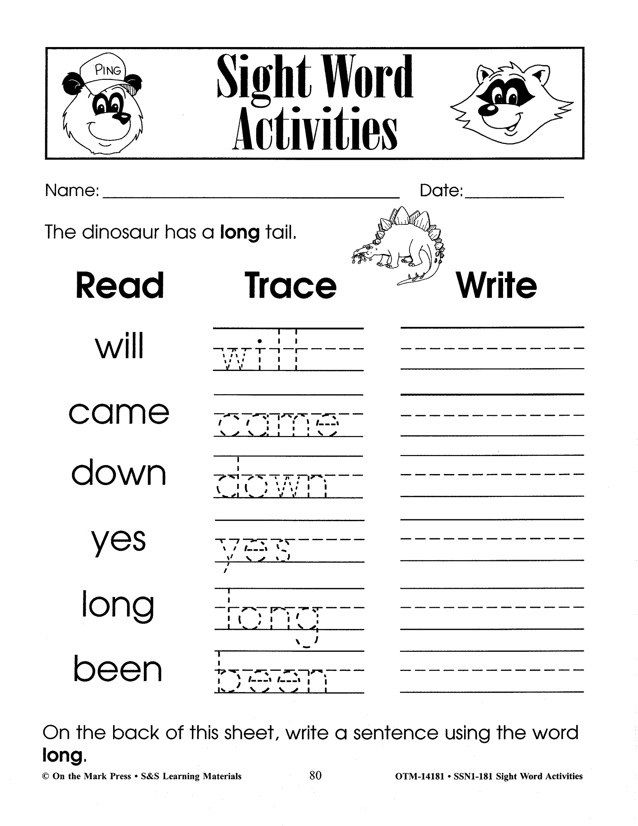 Sight Words: 100 Worksheets & Word Cards Bundle!