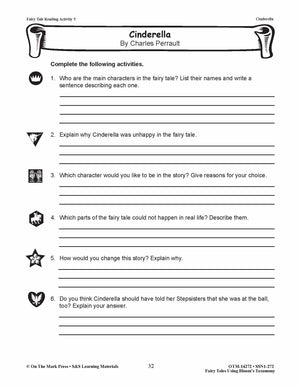 Cinderella Fairy Tale Using Bloom's Taxonomy Grades 3-5