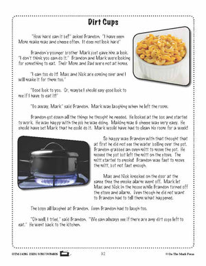 Dirt Cups (Fiction - Social Network Style) Reading Level 2.9