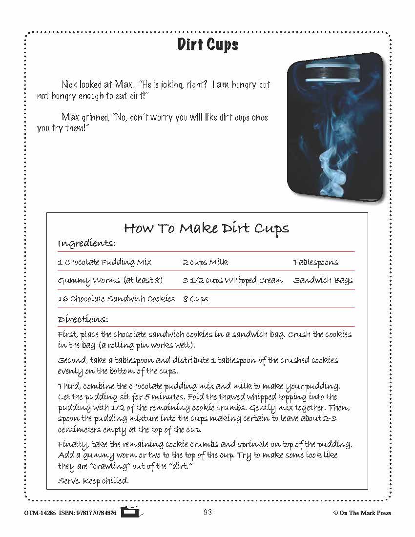 Dirt Cups (Fiction - Social Network Style) Reading Level 2.9