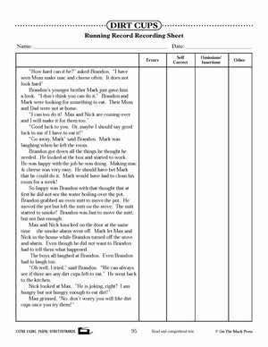 Dirt Cups (Fiction - Social Network Style) Reading Level 2.9