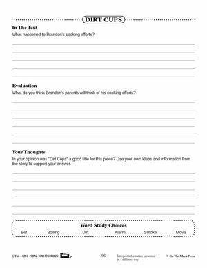 Dirt Cups (Fiction - Social Network Style) Reading Level 2.9