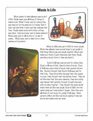 Music is Life (Non-Fiction - Report) Reading Level 2.3 Common Core