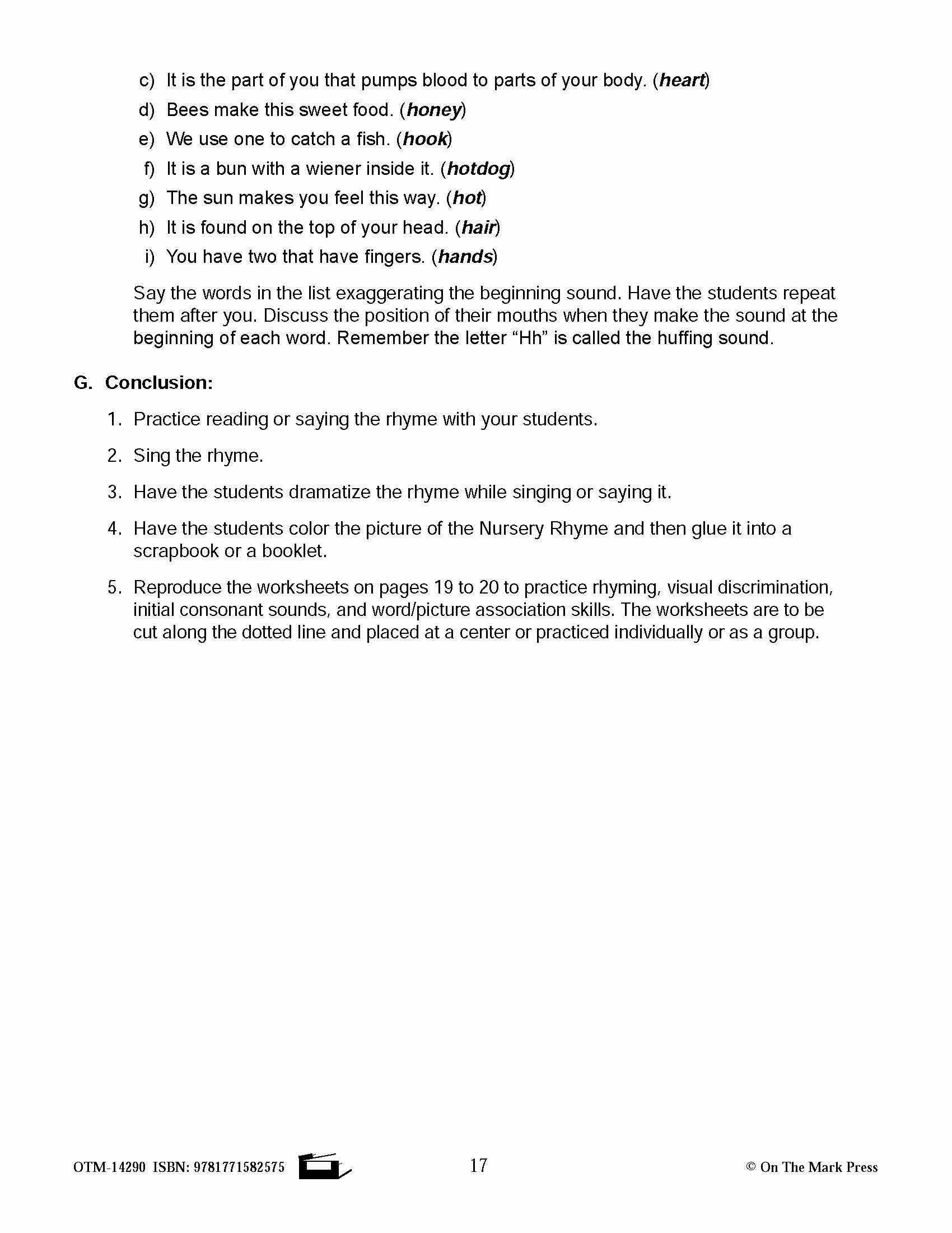 Humpty Dumpty Literacy Building  Aligned To Common Core Gr. PK-K