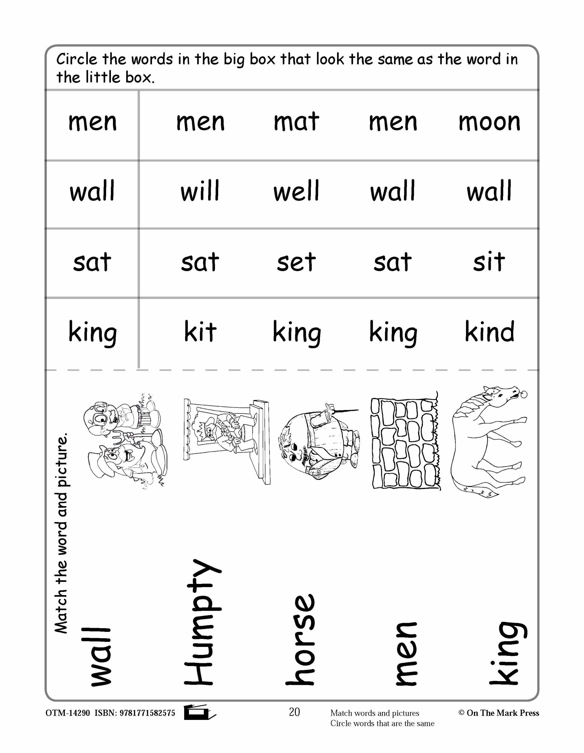 Humpty Dumpty Literacy Building  Aligned To Common Core Gr. PK-K