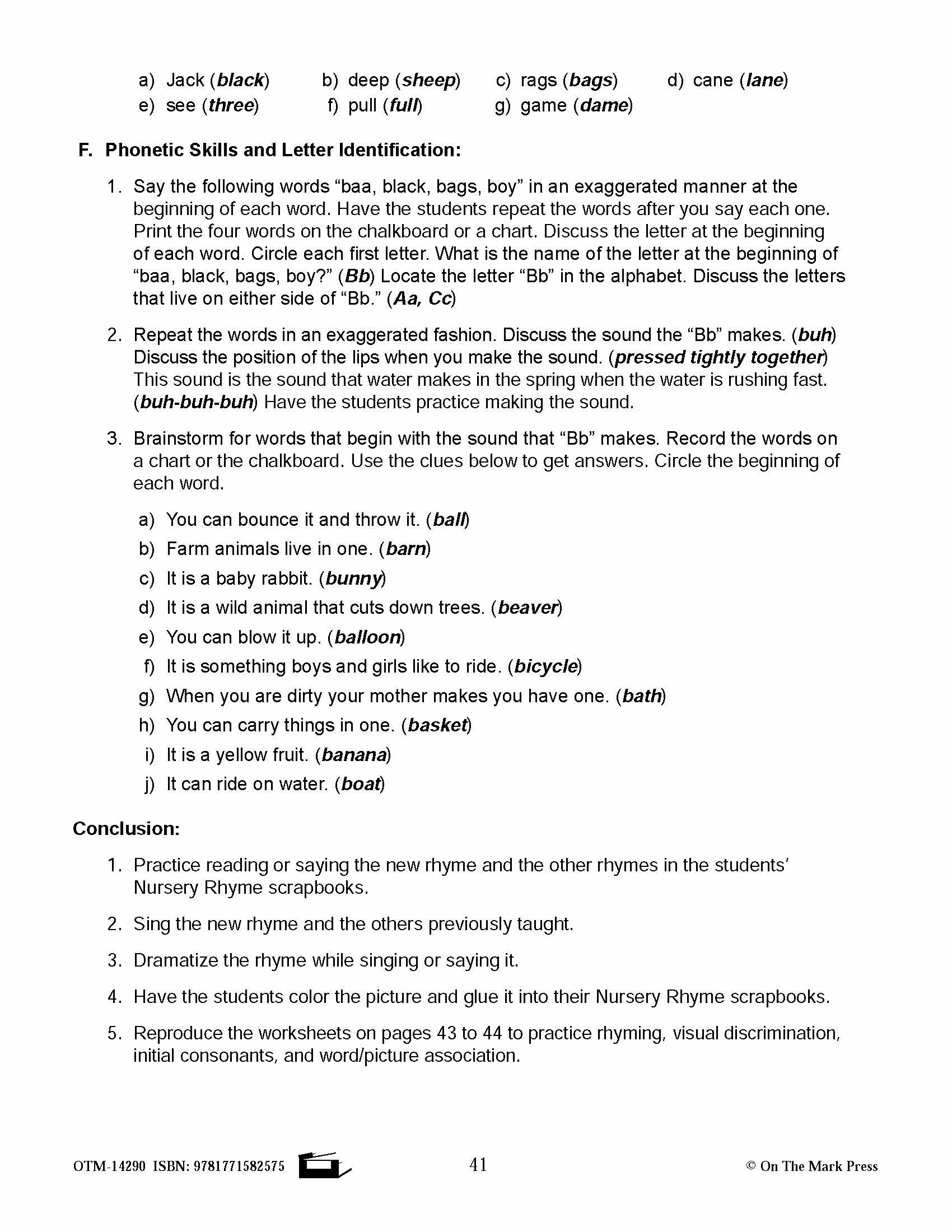 Baa, Baa, Black Sheep Literacy Building Aligned To Common Core PK-K