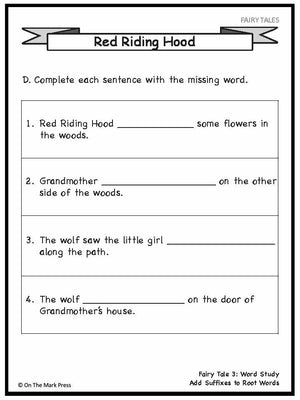 Little Red Riding Hood Aligned To Common Core Gr. 1-3