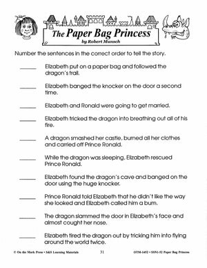 Paper Bag Princess Lit Link/Novel Study Grades 1-3