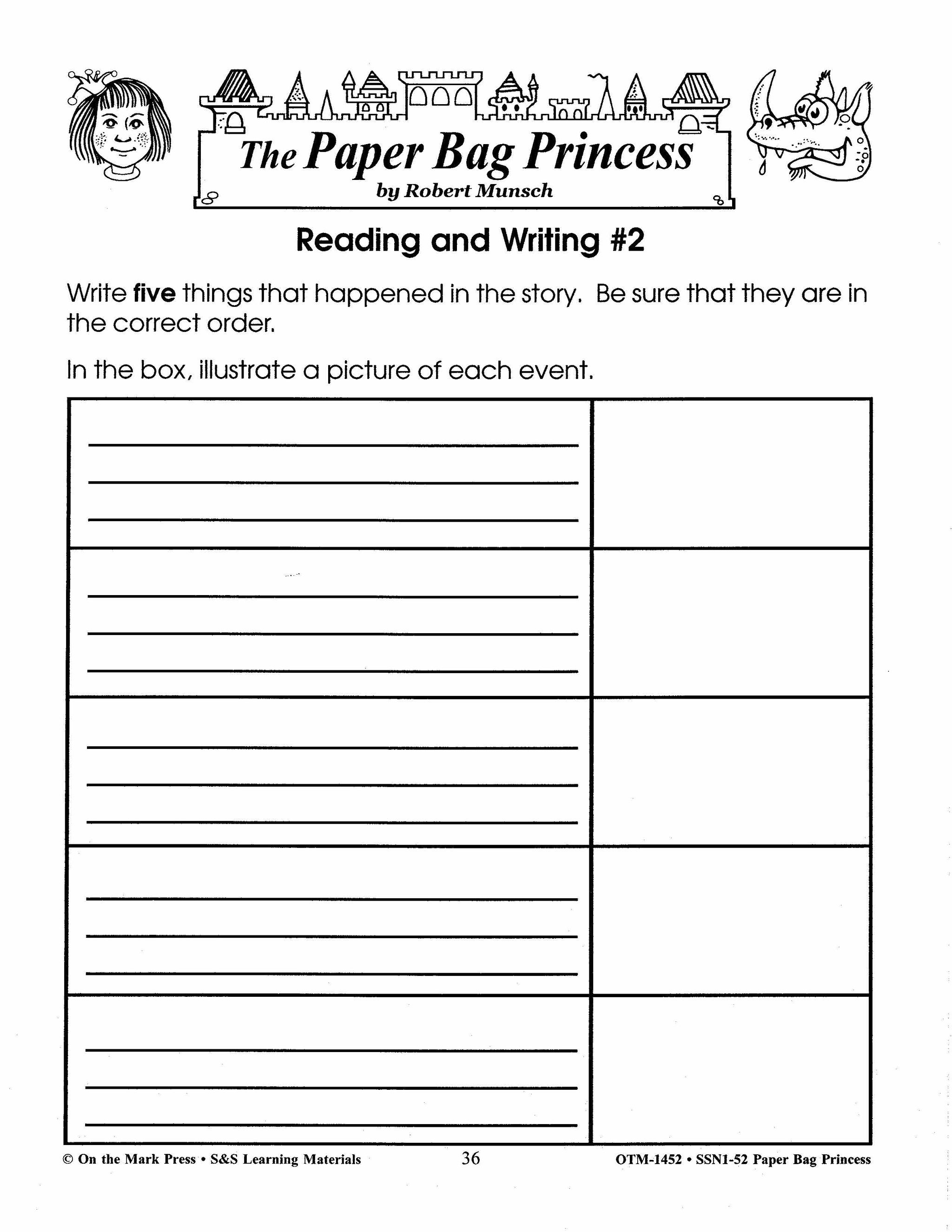 Paper Bag Princess Lit Link/Novel Study Grades 1-3