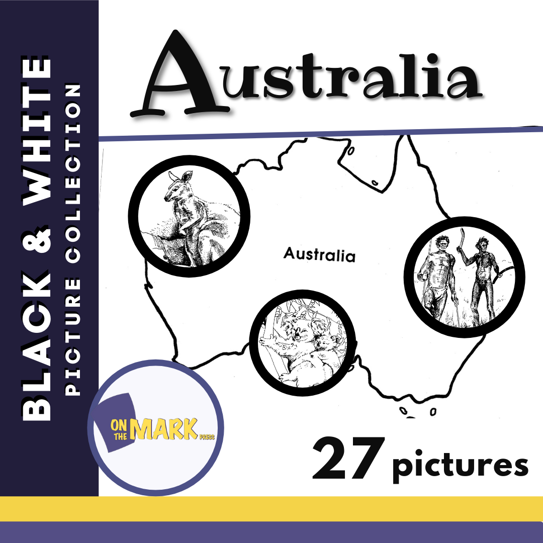 Australia Black & White Picture Collection Grades 2-6