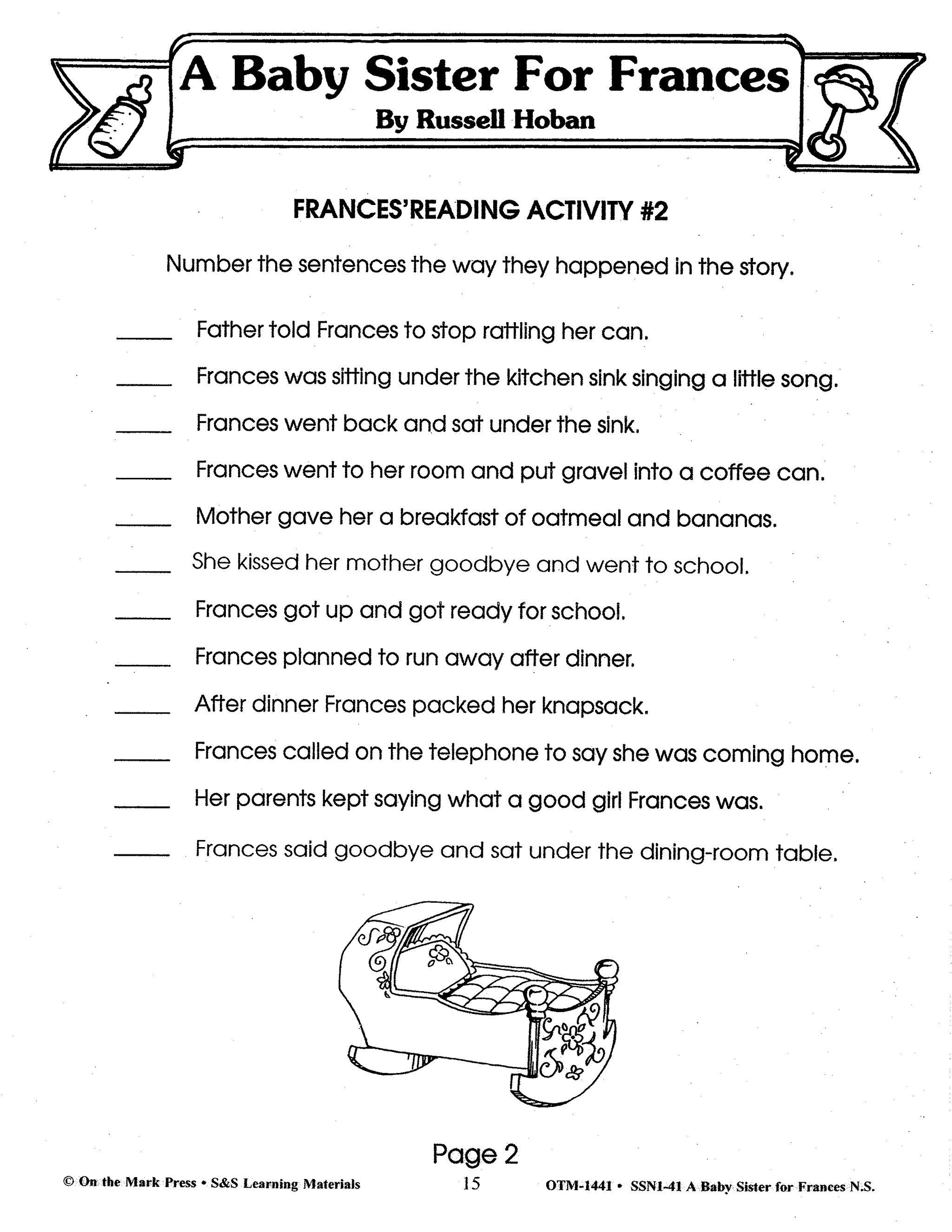 Frances: 6 Lit Link/Novel Study Bundle! Grades 1-3