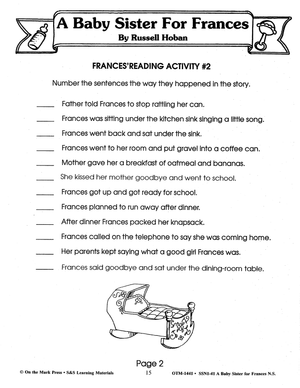 Frances: 6 Lit Link/Novel Study Bundle! Grades 1-3