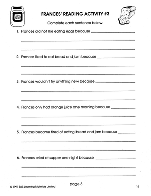 Frances: 6 Lit Link/Novel Study Bundle! Grades 1-3