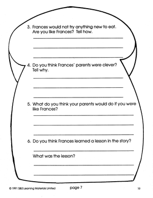 Frances: 6 Lit Link/Novel Study Bundle! Grades 1-3